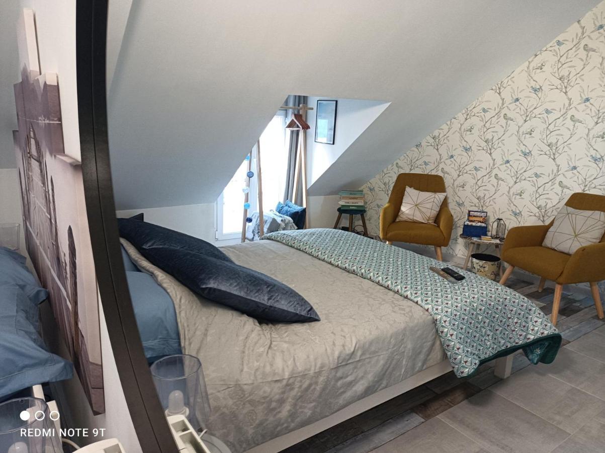 Tres Beau Studio Climatisation, Trois Etoiles, Parking A Velo, Velos En Option, Parking Prive Jardin مونتارجي المظهر الخارجي الصورة